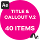 Minimal Title & Callout V.2 - VideoHive Item for Sale