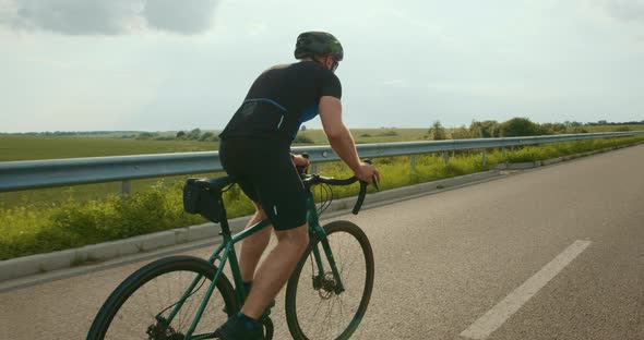 The Cyclist is Going Uphill