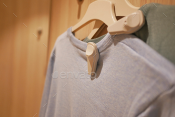 Clothing security tag on a shirt ,