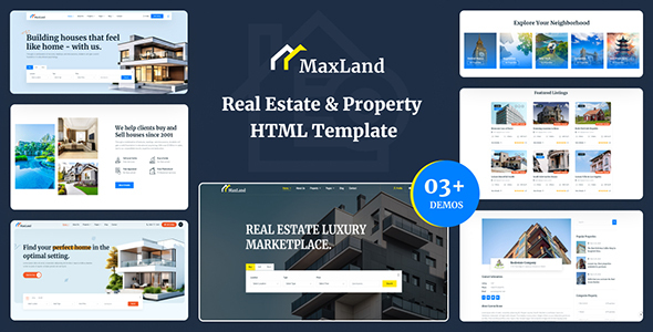 MaxLand - Real Estate & Property HTML Template