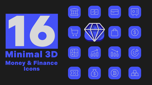 Minimal 3D - Money & Finance Icons alt