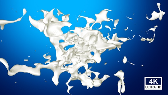 Milk Stream Splash Collision alt