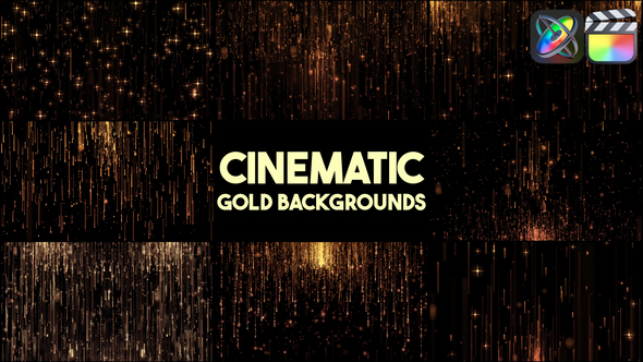 Cinematic Gold Backgrounds for FCPX alt