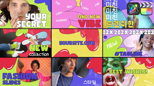 Colorful Liquid Slides for FCPX alt