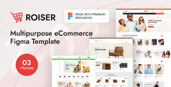 Roiser – Multipurpose eCommerce Figma Template