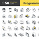 50 Programming & Coding Isometric Icons - GraphicRiver Item for Sale