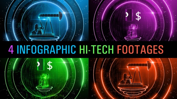 Infographic Oil Hi-Tech Pack