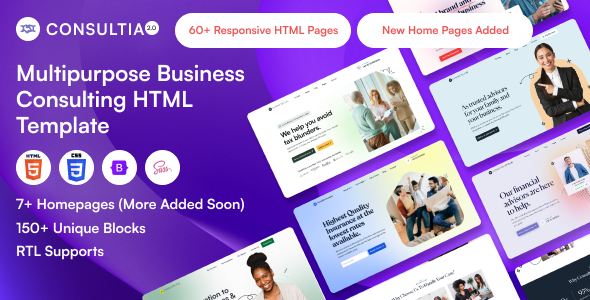 Consultia - Multipurpose Business Consulting HTML Template