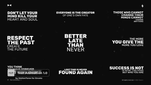 Text Animation 1.0 \ FCPX alt