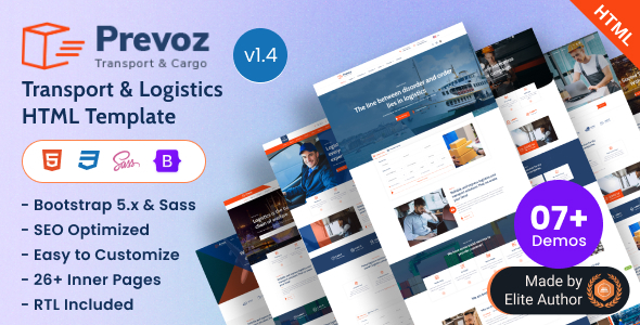 Prevoz - Transport & Logistics Bootstrap 5 Template