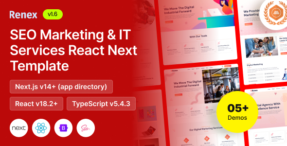 Renex - SEO Marketing & IT Services React Nextjs 14 Template