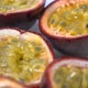 Split exotic passion fruit on white table - VideoHive Item for Sale