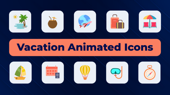Vacation Animated Icons