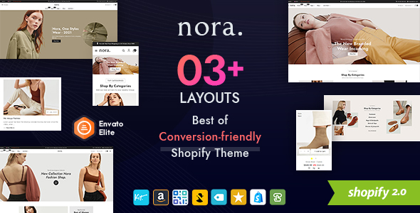 Nora - Shopify Multi-purpose Fashion Apparels Boutique Clothes Theme