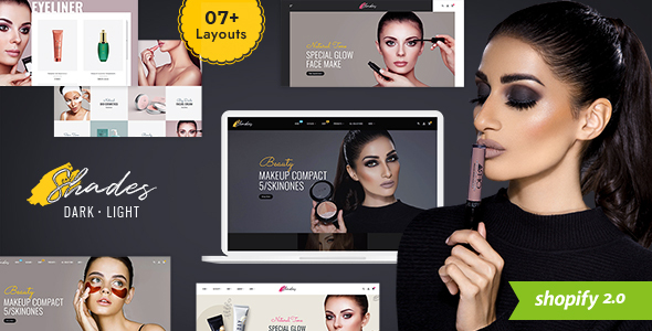 Shades - Modern Shopify Theme for Beauty, Cosmetics & Bridal Studio