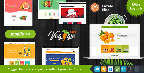 Veggie - Shopify Multi-Purpose Theme for Organics, Fresh Fruits & Foods