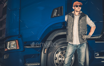 Professional Commercial Semi Truck Driver