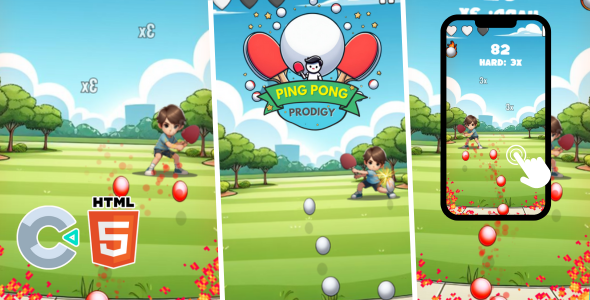 Boy Ping Pong - HTML5 (Source Code)