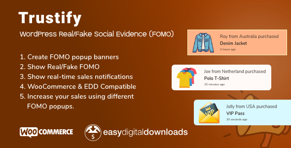 Trustify - WordPress Fake Social Evidence