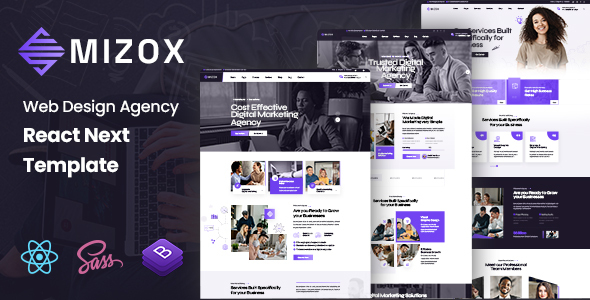 Mizox - Web Design Agency React