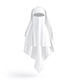 White Niqab - muslim traditional woman headdress niqaab - 3DOcean Item for Sale
