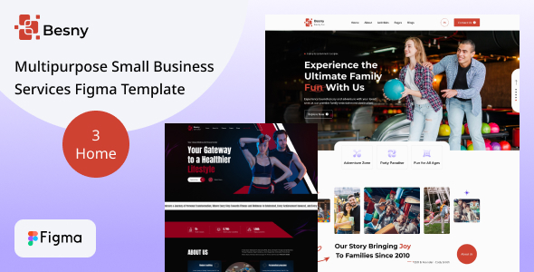 Besny - Multipurpose Small Business Services Figma Template