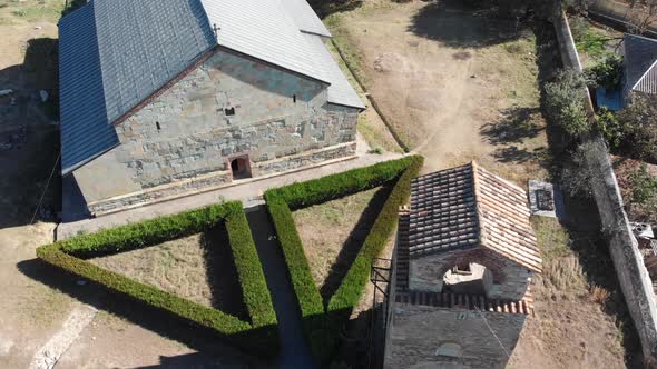 Aerial view of Bolnisi Sioni Church, Georgia