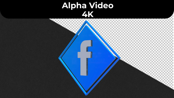 Facebook Logo - 4K