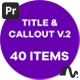 Minimal Title & Callout Mogrt V.2 - VideoHive Item for Sale