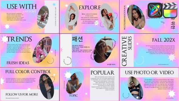 Holographic Creative Slides for FCPX alt