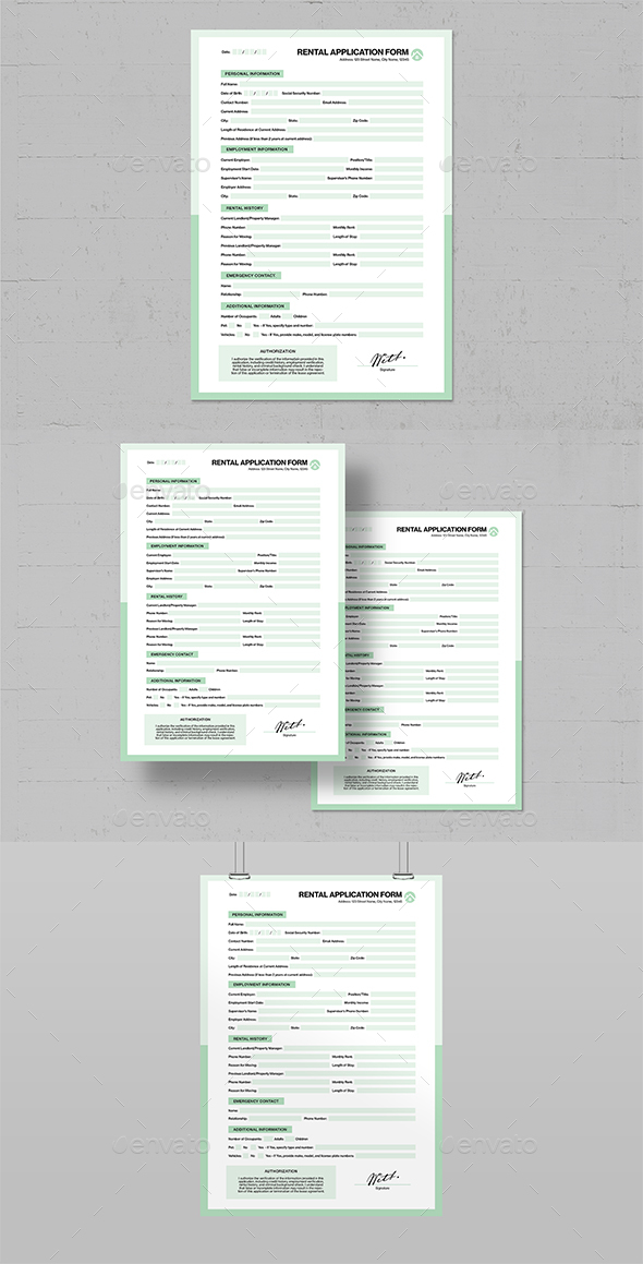 Application Form Template