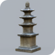 Korean Stone Pagoda Buddhist Column Statue Obelisk - 3DOcean Item for Sale