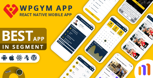 WPGYM App – Mobile App for Wordpress Gym System