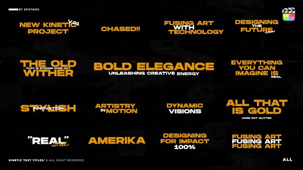 Kinetic Text Titles v1.0 | FCPX