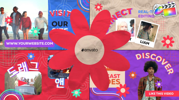 Hippie Podcast Slides for FCPX alt