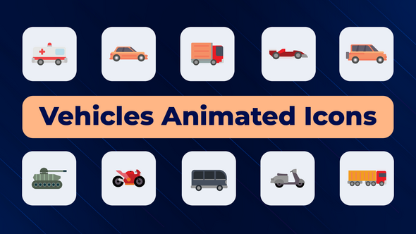 Vehicles Animated Icons