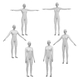 Natural Female In 6 Modeling Poses COLLECTION - 3DOcean Item for Sale