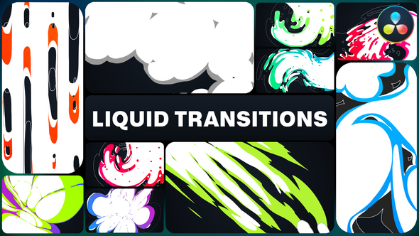 Colorful Liquid Transitions for DaVinci Resolve