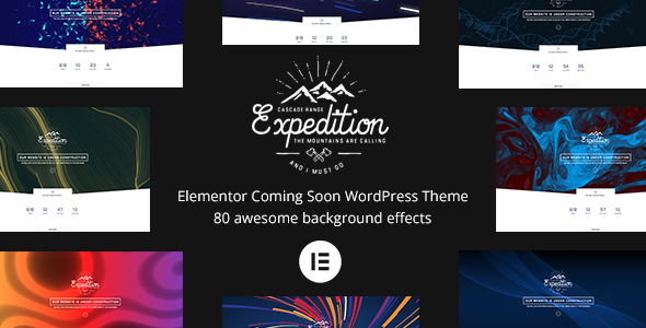 Expedition - Elementor Coming Soon WordPress Theme