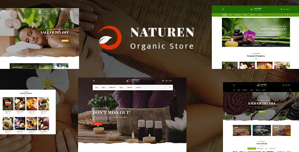 Naturen - Organic Beauty & Cosmetics PrestaShop Theme