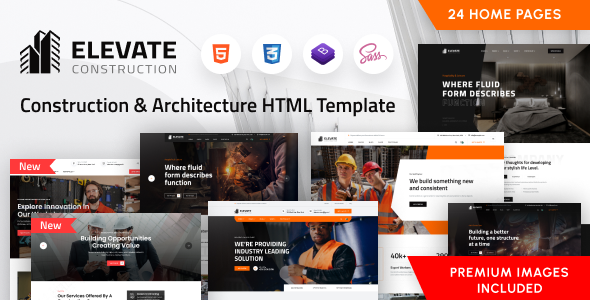Elevate - Construction Building & Renovation HTML Template