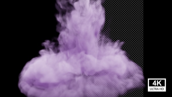 Soft Color Smoke Falling 4K