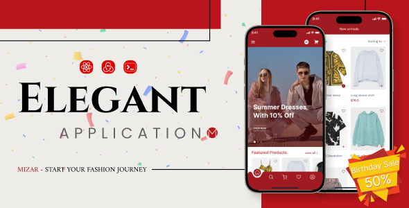 Mizar Fashion E-Commerce React Native App | CLI 0.71.8 | Redux | Redux Thunk
