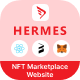 Hermes - NFT Marketplace Website | ReactJS | Web3 | MetaMask - CodeCanyon Item for Sale