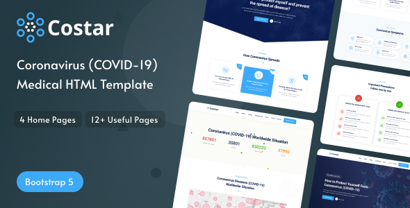 Costar - Coronavirus (COVID-19) Medical HTML Template