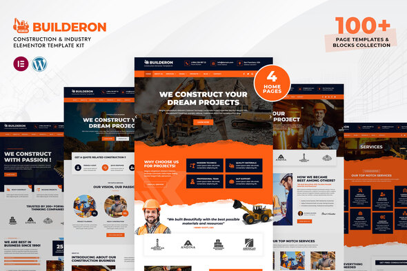Builderon – Construction And Industry Template Kit