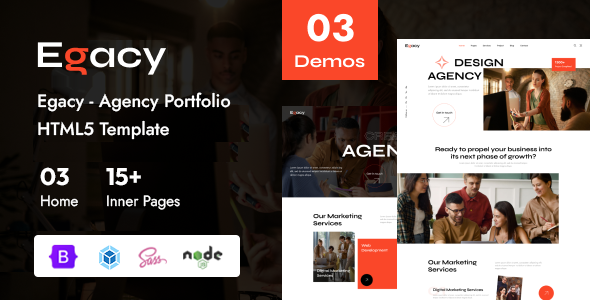 Egacy - Agency Portfolio HTML5 Template