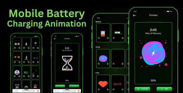 Mobile Battery Charging Animation AdMob Ads Android