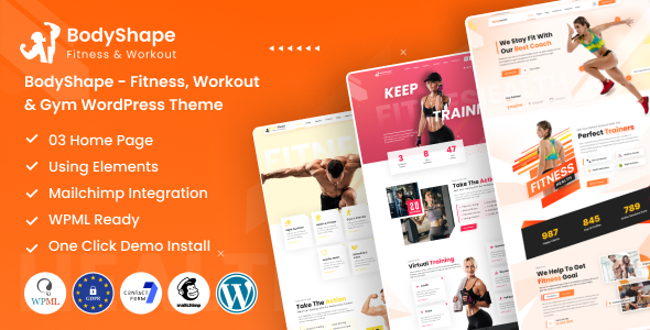BodyShape - Fitness, Workout & Gym WordPress Theme