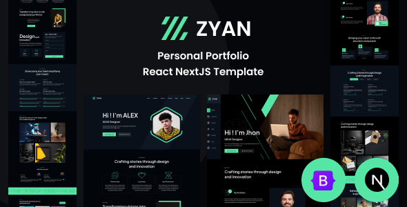 Zyan - Personal Portfolio React NextJS Template